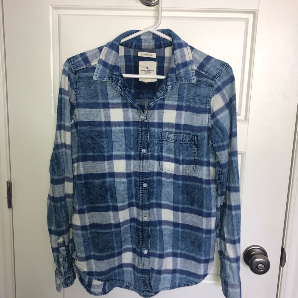 American Eagle plaid flannel shirts